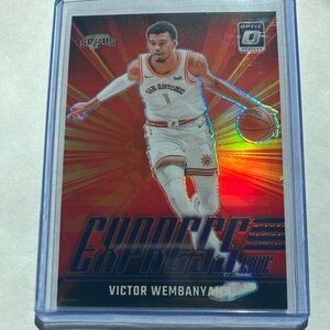 2024-25 Panini Donruss Optic Victor Wembanyama Express Lane Spurs Insert Card